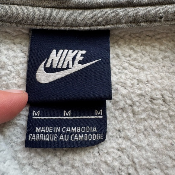 Nike Tech Grey Zip Hoodie Athleisure Sportswear Gym Streetwear Casual Sweater - Picture 7 of 10